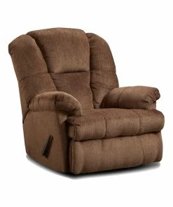 Washington Furniture Tall Man Chocolate Rocking Recliner Recliners