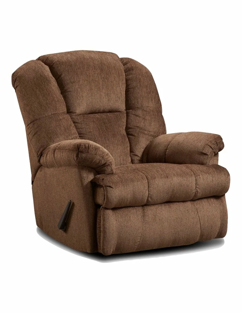 Washington Furniture Tall Man Chocolate Rocking Recliner Recliners