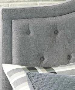 Ashley Furniture Queen Gray Upholstered Bed Headboards & Beds