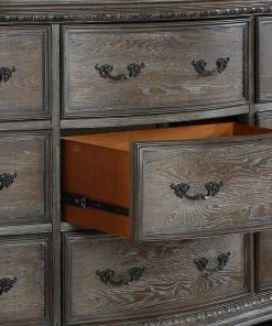 Crown Mark Upholstered Country Gray Queen Bedroom Set Queen Bedroom Sets