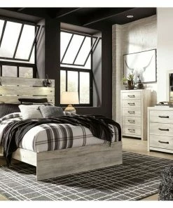 Ashley Furniture Farmhouse Wispy White King Bedroom Set