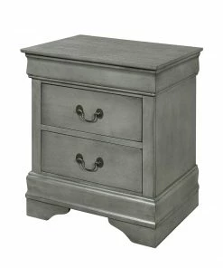 Crown Mark Gray King Sleigh Bedroom Set