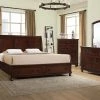 Crown Mark Dark Walnut King Storage Bedroom Set