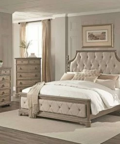 Lifestyle Furniture Grande White Wash King Bedroom Set
