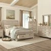 Lifestyle Furniture White Wash Country King Bedroom Set