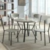 Crown Mark Blake Gray Wood & Metal Dining Set
