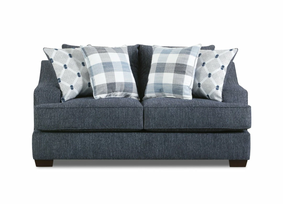 Lane Home Furnishings Heavenly Blue Sofa And Loveseat Sofa Sets - Stationary