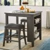 Ashley Furniture Dining Gray Saddle Stool Dinette