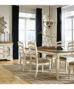 Ashley Furniture Antique White Two Tone Dining Room Collection