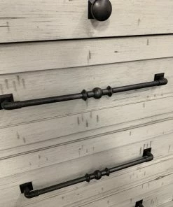 Lifestyle Furniture Driftwood White Sleigh King Bedroom Set