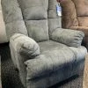 Washington Furniture Tall Man Pewter Gray Rocking Recliner Recliners