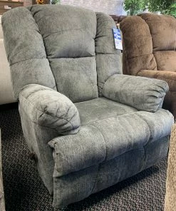Washington Furniture Tall Man Pewter Gray Rocking Recliner Recliners