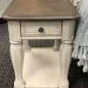 Bernards Furniture French Country Antique White Chairside Table Accent Chests