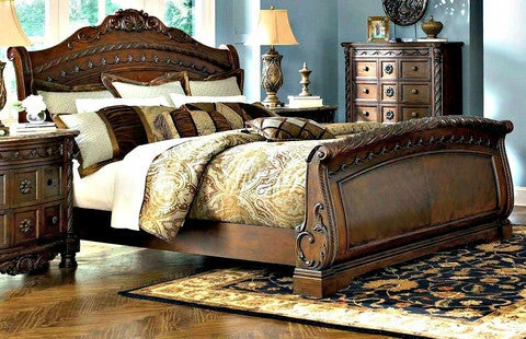 North Shore Sleigh King Bedroom Set By Ashley Furniture