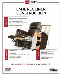 Lane Home Furnishings Lane Bisbee Stone High Leg Recliner