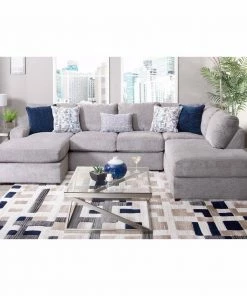 Lane Home Furnishings Sectionals Double Chaise Flagstone Sectional