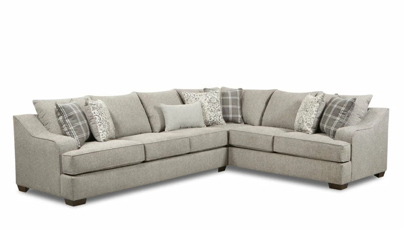 Lane Home Furnishings Farmhouse Platinum Gray Sectional Sectionals