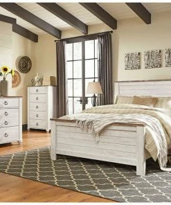 Ashley Furniture Rustic Shiplap Queen Bedroom Set