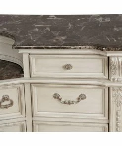 Crown Mark Stanley White King Sleigh Bedroom Set