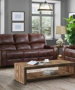 Lane Home Furnishings Cognac Motion USB Reclining Sofa And Loveseat Sofa Sets - Reclining