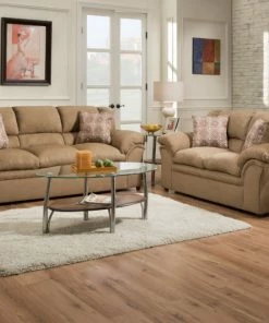 Lane Home Furnishings Sofa Sets - Stationary Venture Latte Sofa And Loveseat