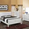 Crown Mark White Full Size Sleigh Bedroom Set