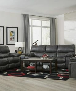 Jackson/Catnapper Sofa Sets - Reclining Catnapper Camden Gray Reclining Sofa And Loveseat