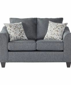 Hughes Furniture Sofa Sets - Stationary Granite Flared Arm Sofa And Loveseat