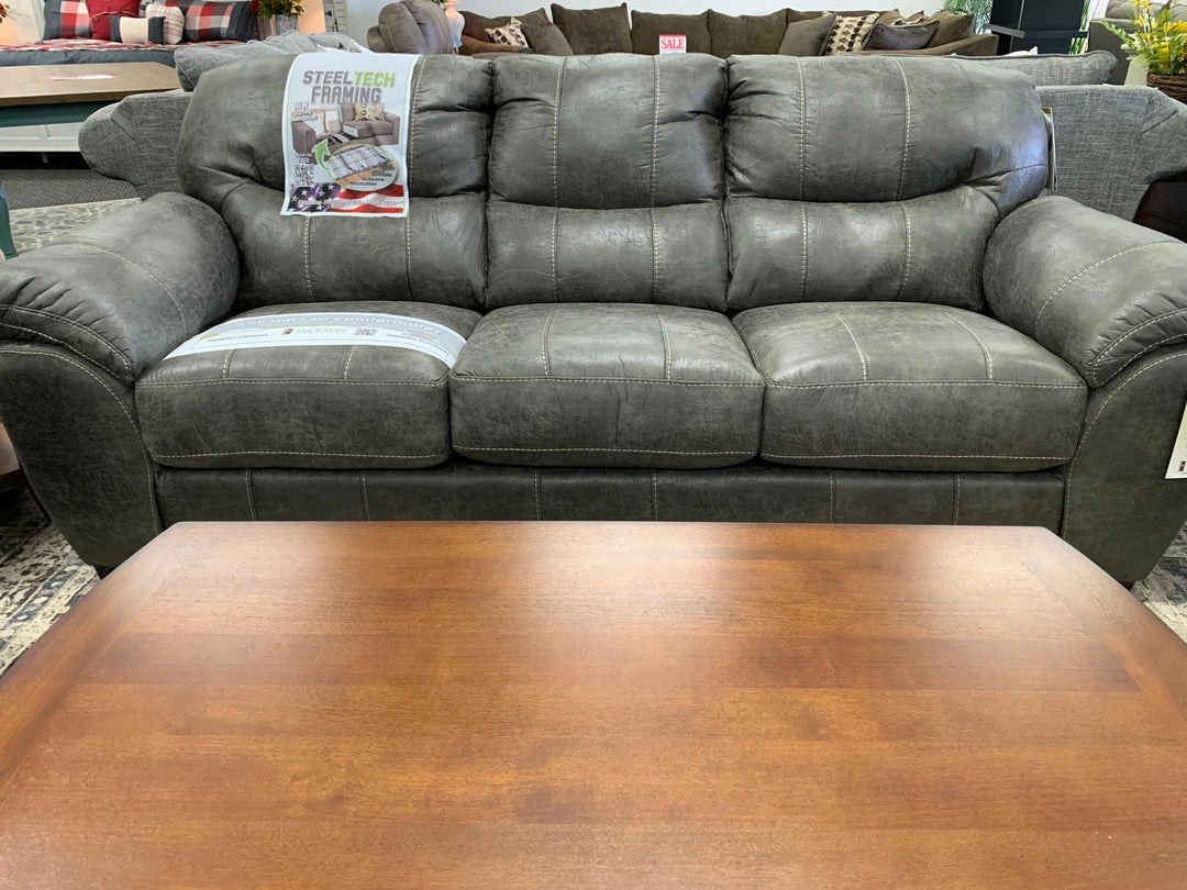 Jackson/Catnapper Grant Steel Gray Sofa And Loveseat Sofa Sets - Stationary