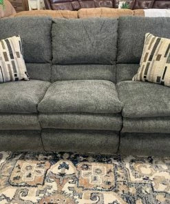 Jackson/Catnapper Gray Pillowtop Reclining Sofa And Loveseat