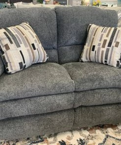 Jackson/Catnapper Gray Pillowtop Reclining Sofa And Loveseat